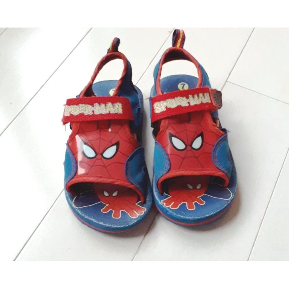 Toddler Baby Boy Spider-Man Summer Sandals Beach Blue Red 7